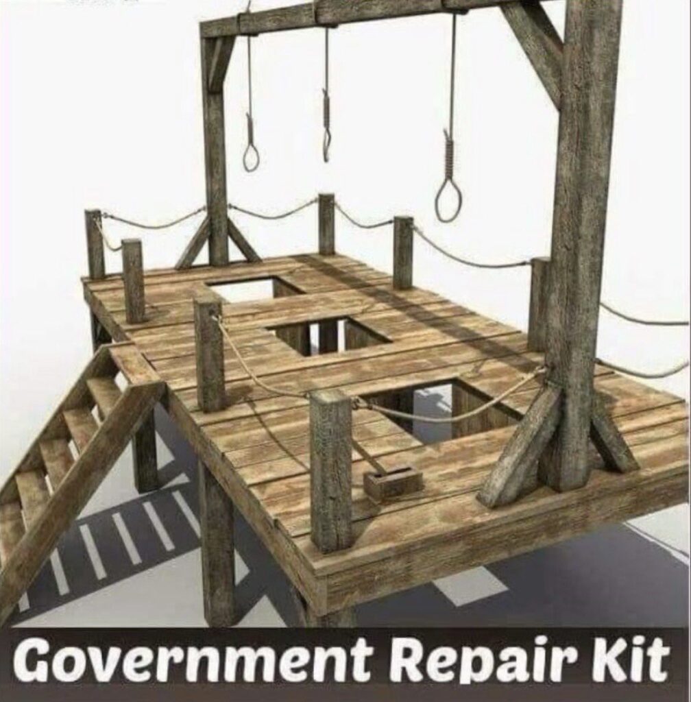 Treason Hanging Government Repair Kit